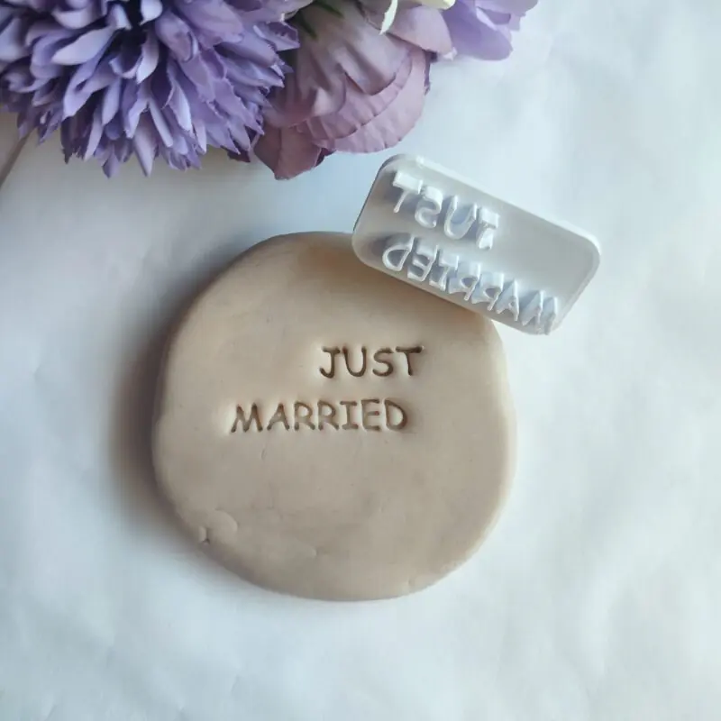 Just married stamp