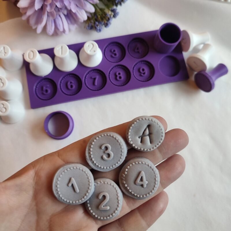 Circular number stamps