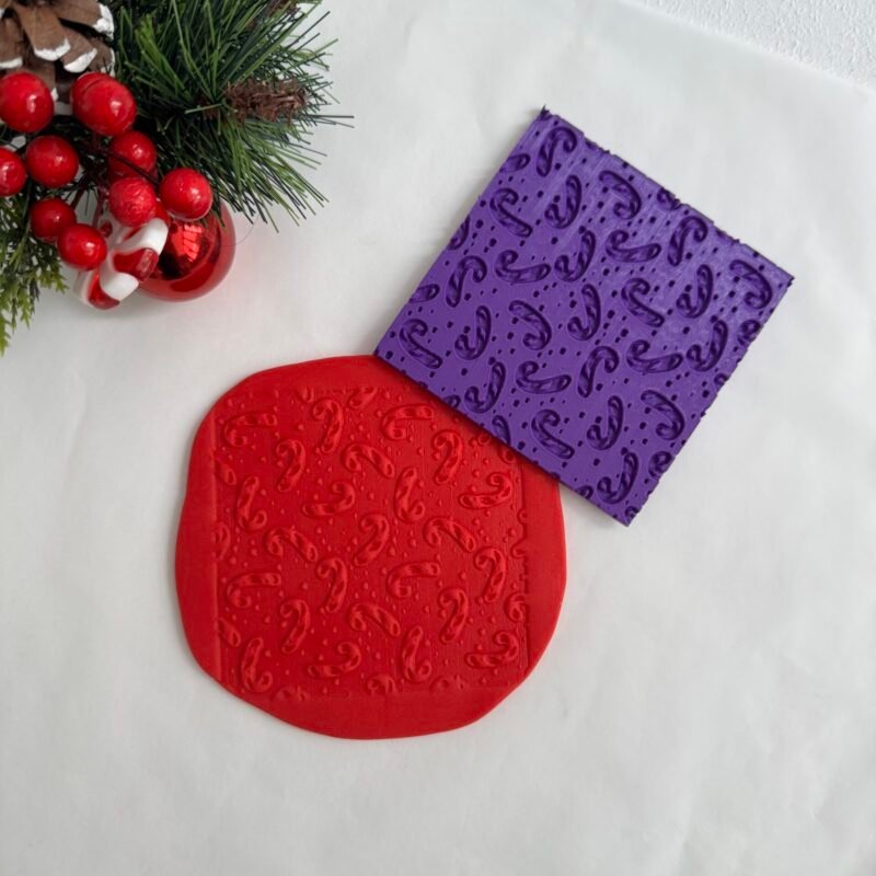 Texture christmas lolipop