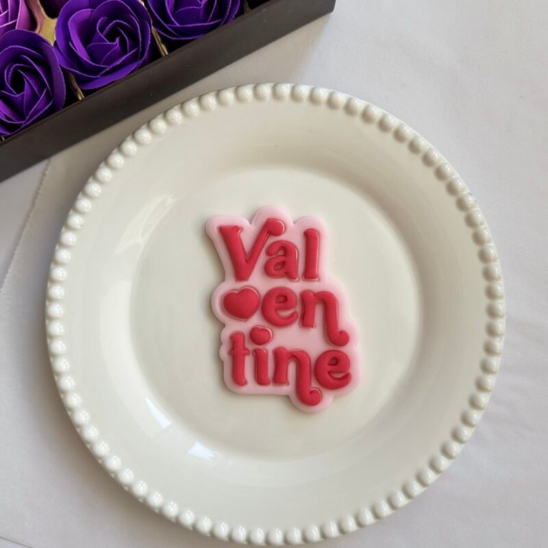 Vertical valentine letters