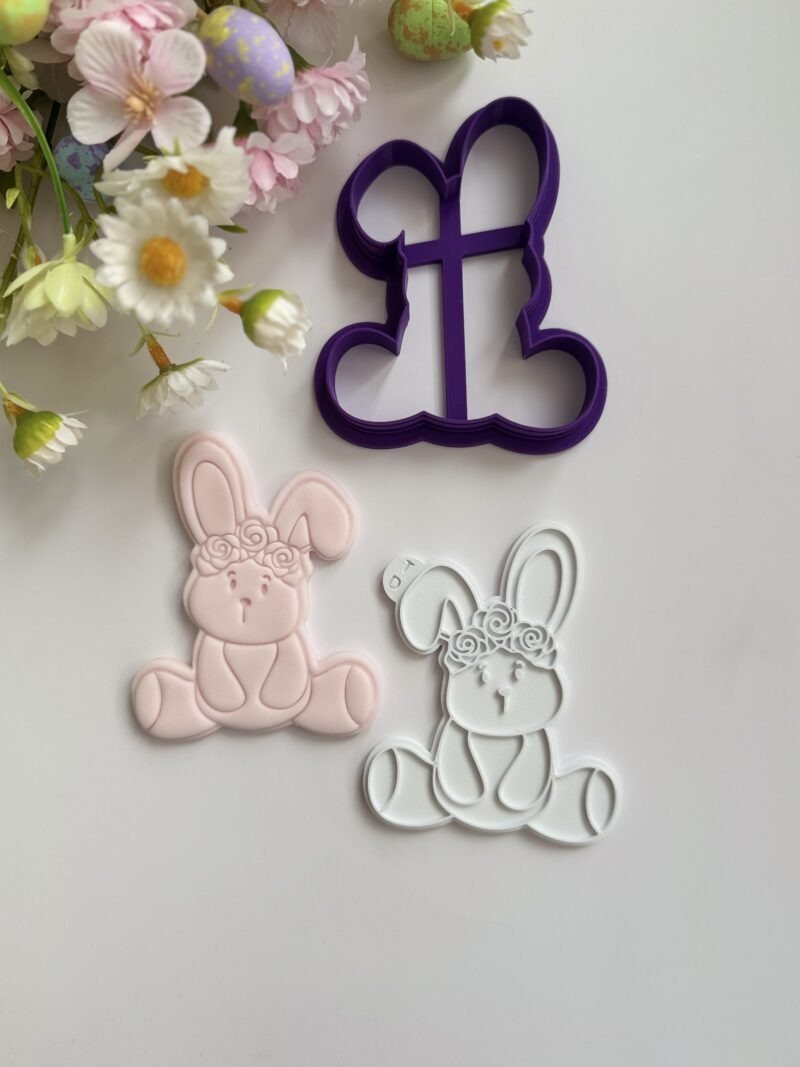 Κουπάτ Sitting bunny with flowers