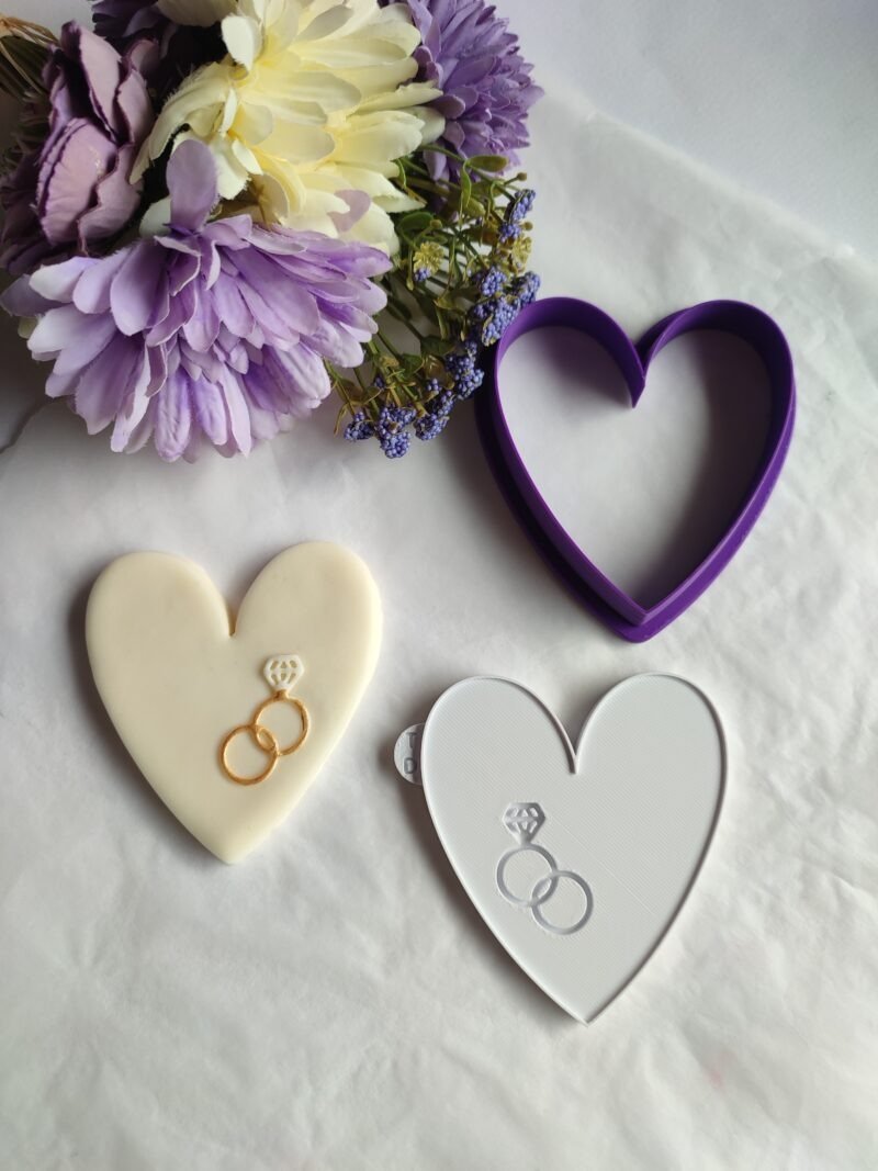 Κουπάτ Heart with wedding rings