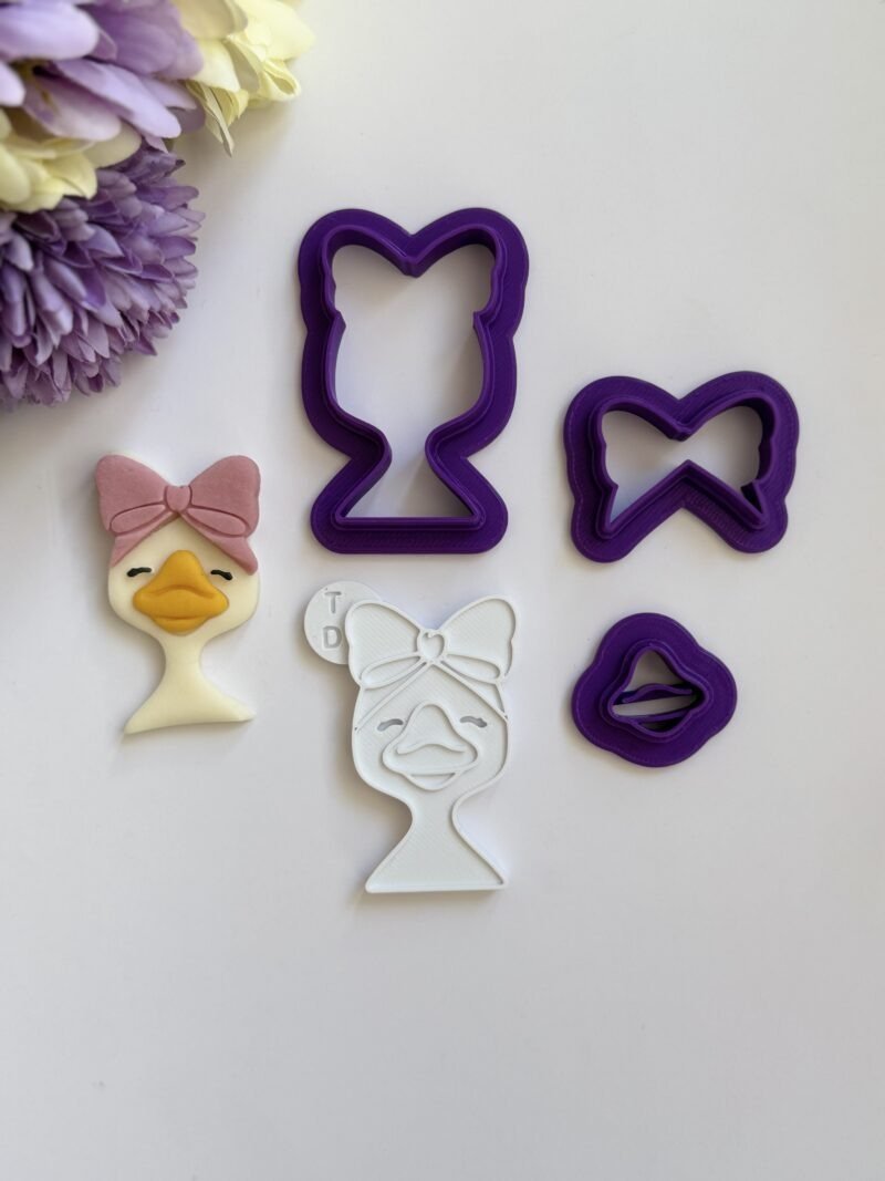 Κουπάτ Mini goose face with bow