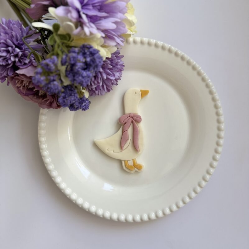 Silly goose with bow