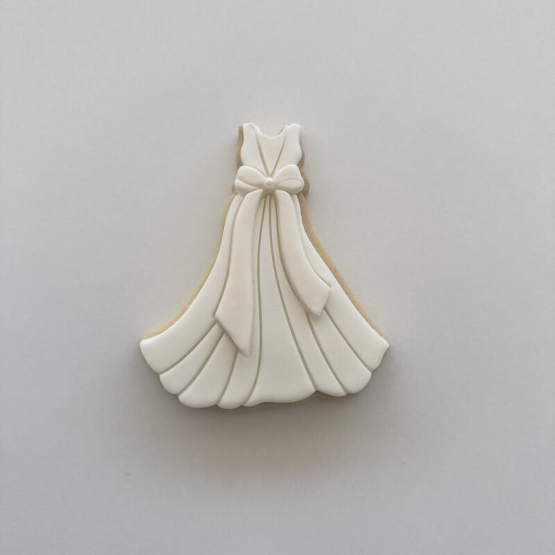 Wedding dress with bow