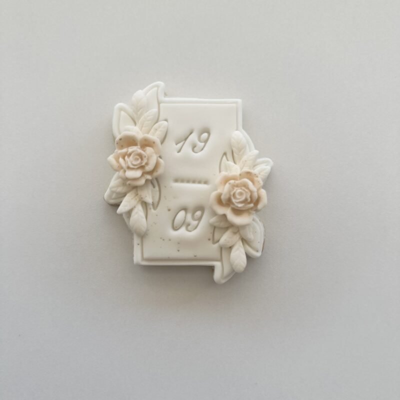 Wedding frame with flowers