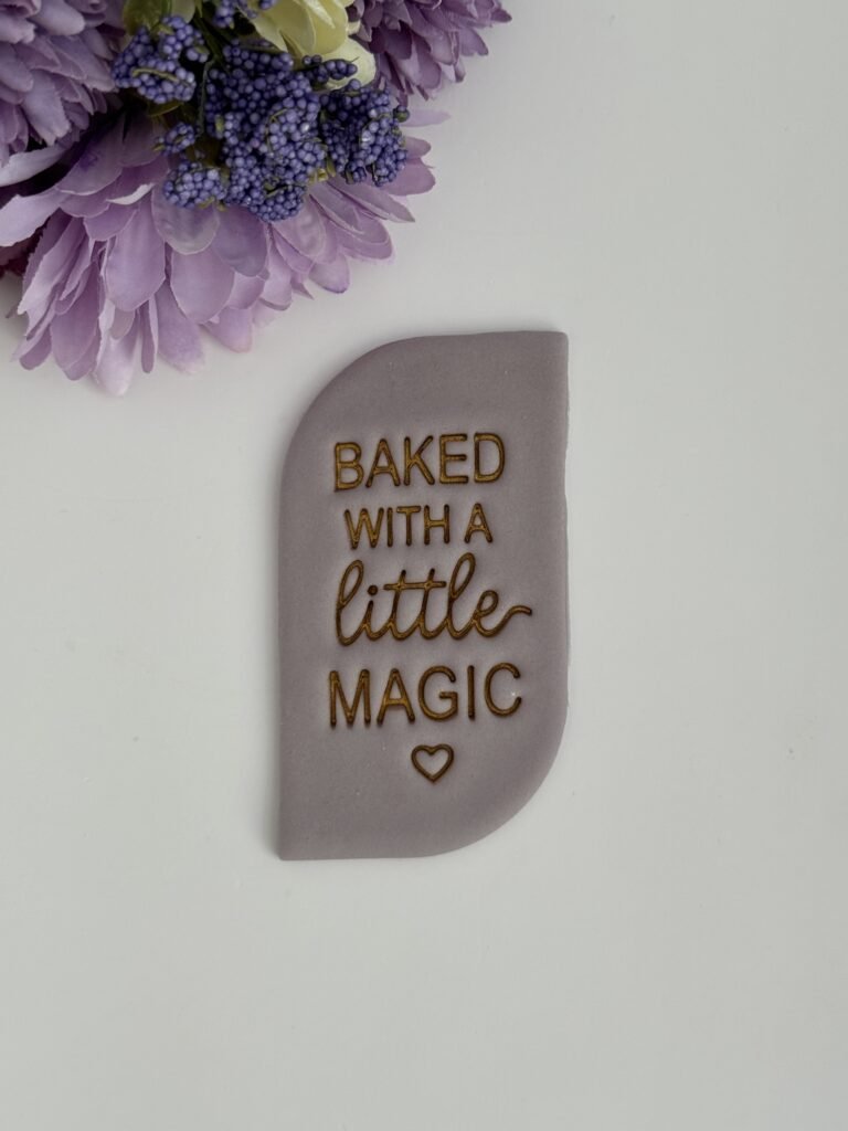 Baked with little magic stamp