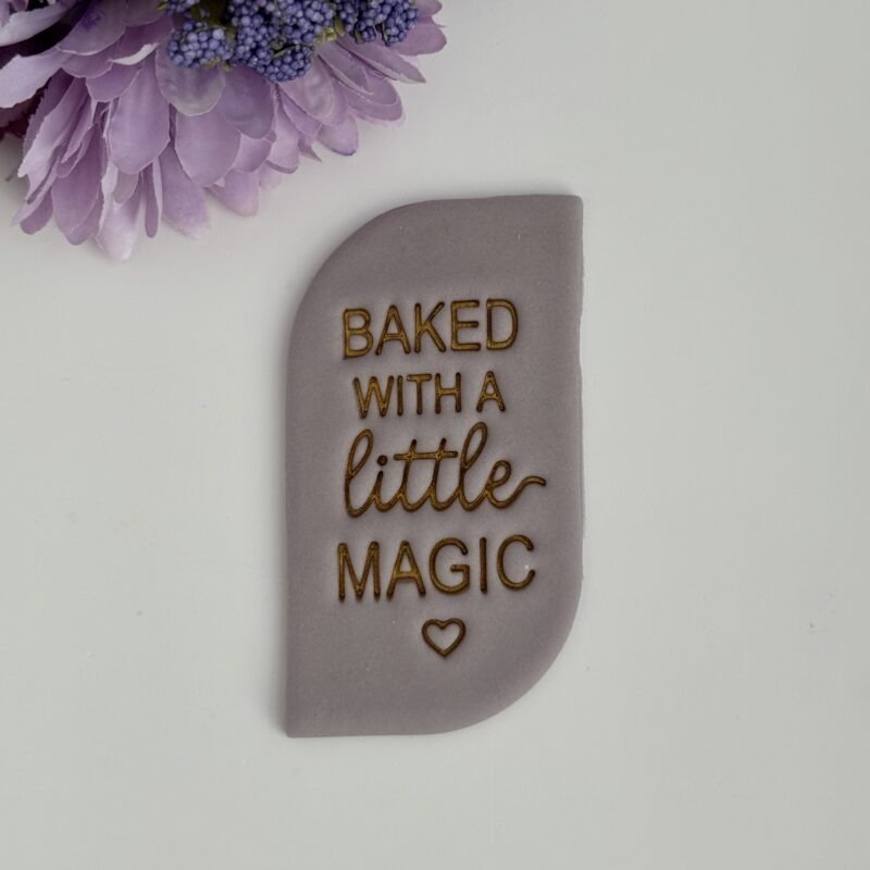Baked with little magic stamp