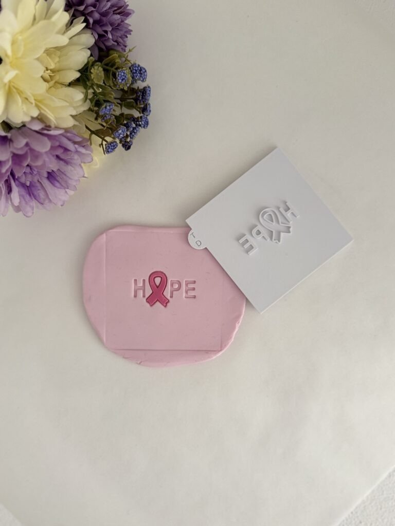 Hope ribbon stamp