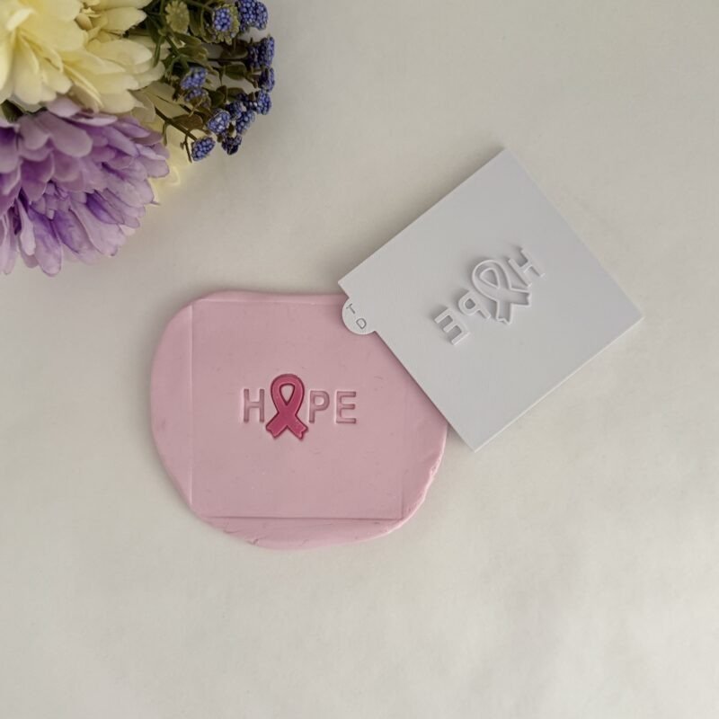 Hope ribbon stamp