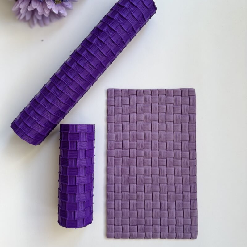 Basket weave rolling pin