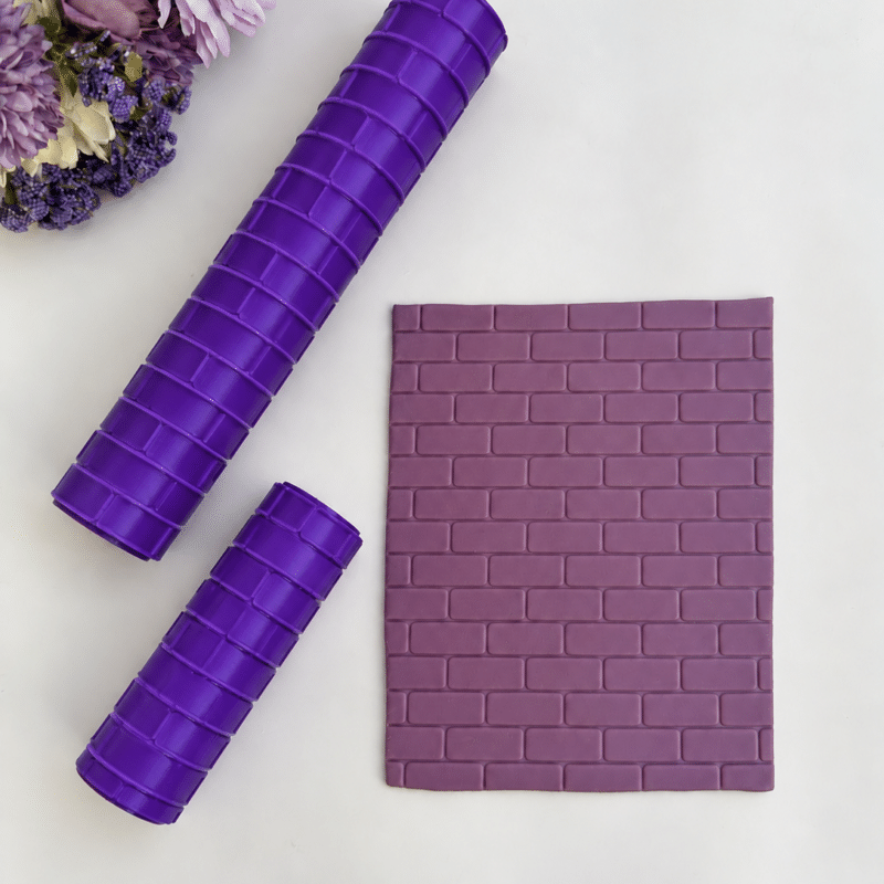 Brick wall rolling pin